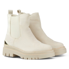Botas Chelsea con aislamiento para mujer XJ-351BE, beige 1