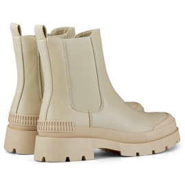 Botas Chelsea Modelo DES909BE Beige - PRIMO 4