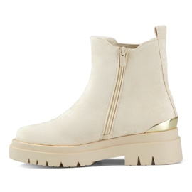Botas Chelsea con aislamiento para mujer XJ-351BE, beige 3