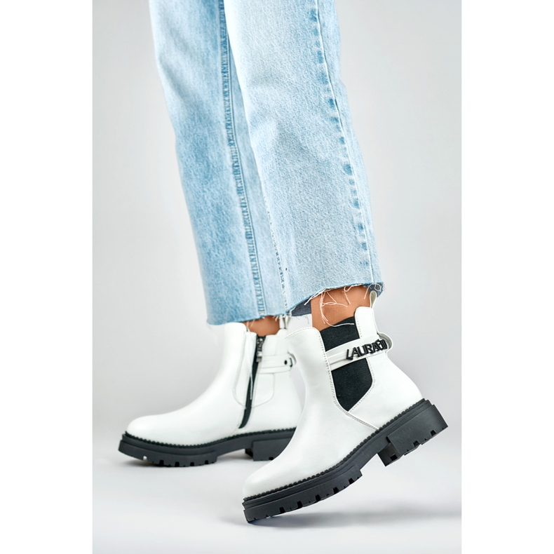 Botas Chelsea Modelo 250005W-PU Blanco - PRIMO 2