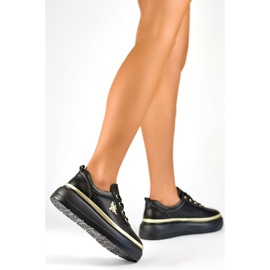 Zapatillas Deportivas de Mujer con Decoración GD-XF120C-B, negro 1