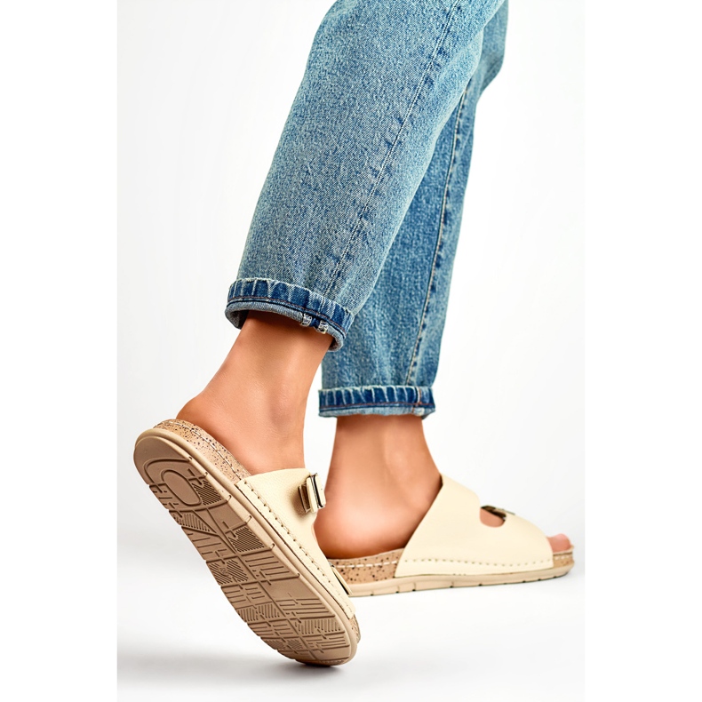 Zapatillas de mujer G3178-7BE beige 1