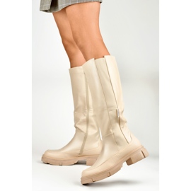 Botas Modelo JH-21-7BE Beige - PRIMO 3