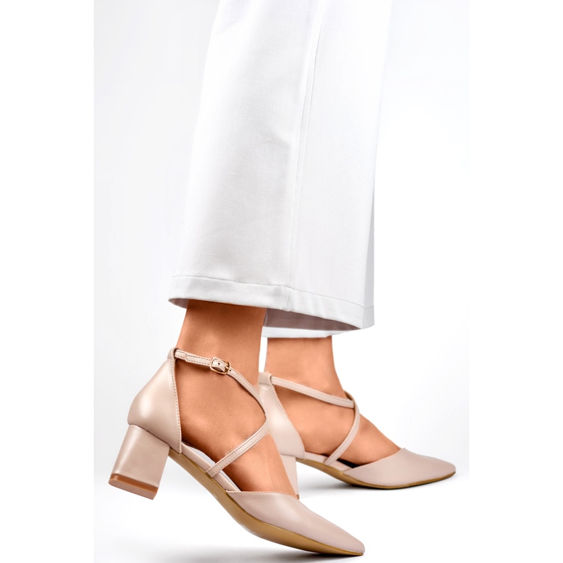 Zapatos de tacón mujer GD-FL1150D.BE beige 1