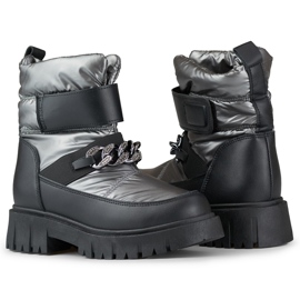 Botas de nieve Modelo JH-5SI SIlver plata 3