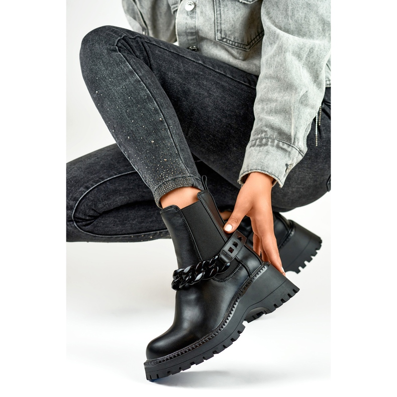 Botas Chelsea Modelo GD-BHRX7385B Negro - PRIMO 1