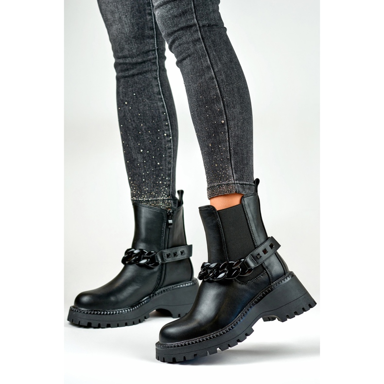 Botas Chelsea Modelo GD-BHRX7385B Negro - PRIMO 2