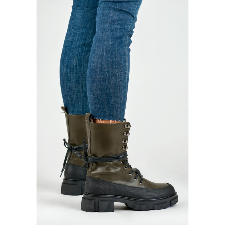 Trabajadores Modelo Garlin JH21-31GR Negro/Verde - PRIMO 2