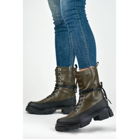 Trabajadores Modelo Garlin JH21-31GR Negro/Verde - PRIMO 3