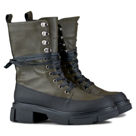 Trabajadores Modelo Garlin JH21-31GR Negro/Verde - PRIMO 4