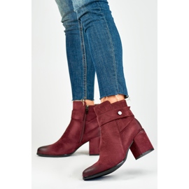 Botas Modelo Blaise 260041WI-SU Ante Burdeos - PRIMO rojo 2