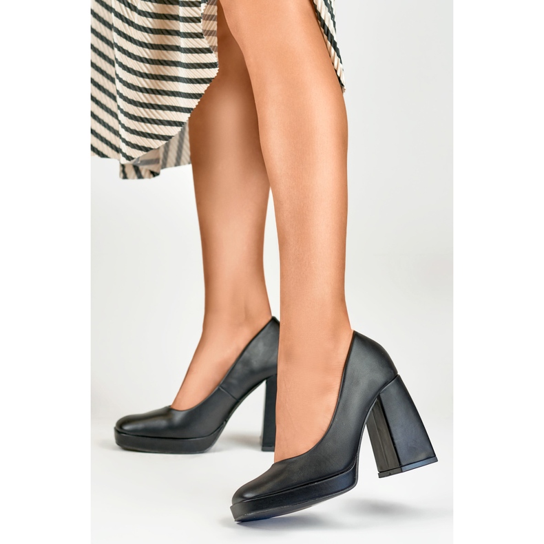 Zapatos de tacón para mujer M045B, negro 2