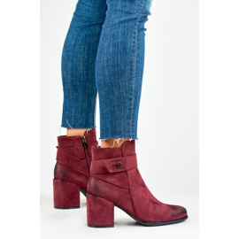 Botas Modelo Blaise 260041WI-SU Ante Burdeos - PRIMO rojo 3