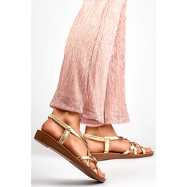 Sandalias de mujer PS07GO dorado 1