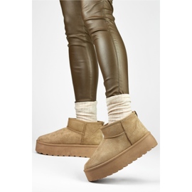 Botas de nieve mujer TL242-KH, beige 1