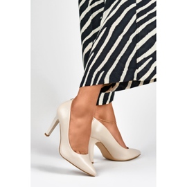 Tacones altos de mujer GD-FL360BE, beige 3