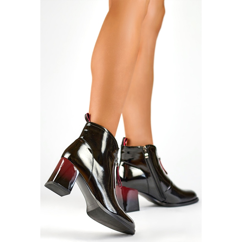 Botas de mujer GD-FL2107B Charol negro 1 Botas de mujer GD-FL2107B Charol negro 1