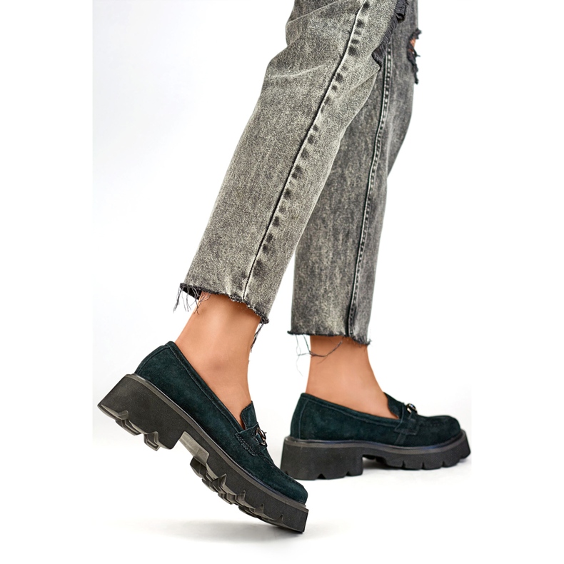 Zapatos de mujer con decoración 24-7888B negro 1