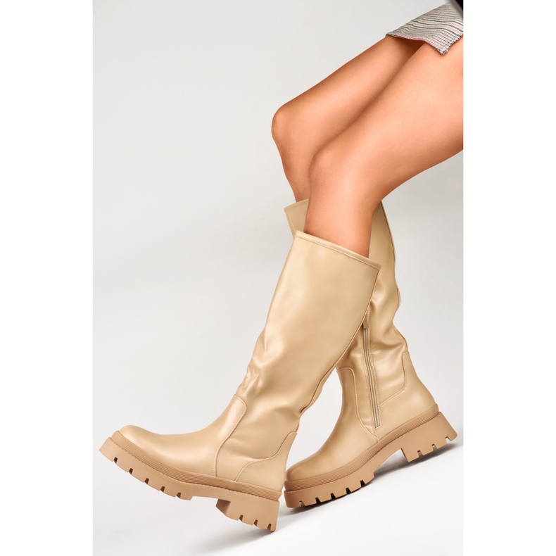 Modelo 888-66A-BE Botas beige - PRIMO 1
