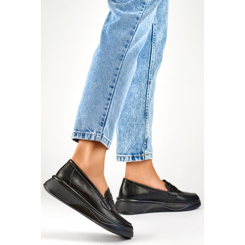 Mocasines Negros de Mujer 25-7937B 1