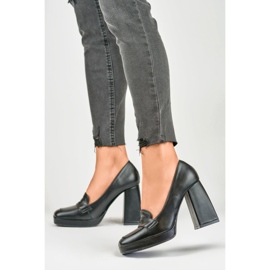 Zapatos de tacón para mujer M046B negro 2