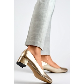 Zapatos de Salón Metálicos para Mujer GD-FL490B-TA dorado 1 Zapatos de Salón Metálicos para Mujer GD-FL490B-TA dorado 1