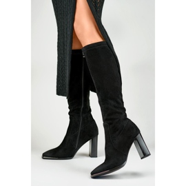 Botas de mujer negras GD-FL3040B negro 3
