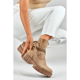 Botas Modelo DE1127NU Ante Beige - PRIMO 3