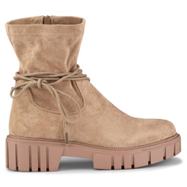 Botas Modelo DE1127NU Ante Beige - PRIMO 4