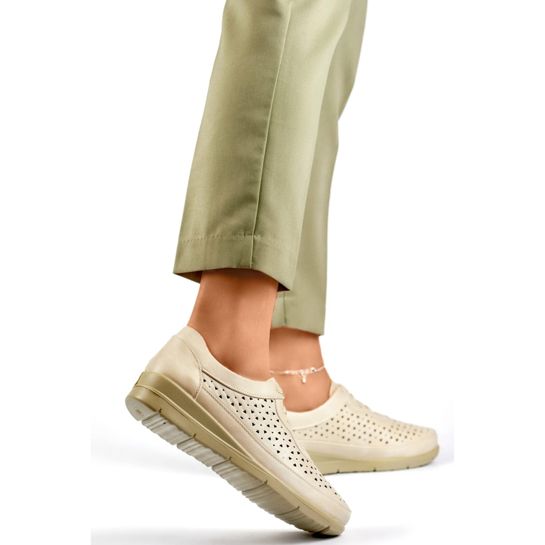 Zapatos de mujer 8615-4BE beige 1