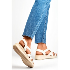 Sandalias de Mujer QQ-397W blanco 1 Sandalias de Mujer QQ-397W blanco 1