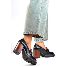 Zapatos de tacón para mujer 24-2-12278B negro 1