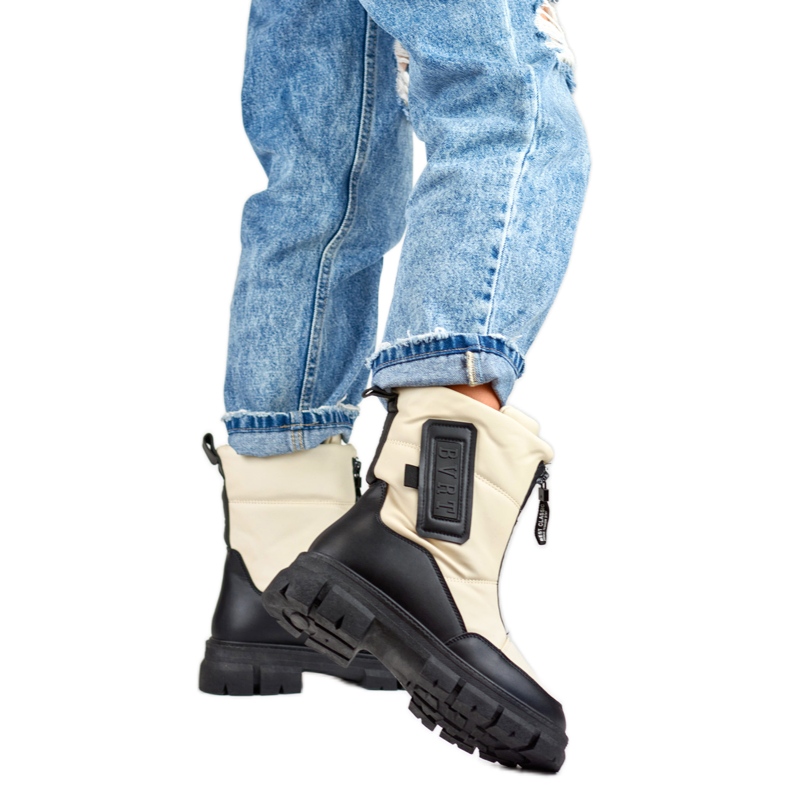 Botas de nieve Modelo H-07BE Beige/Negro - PRIMO 1