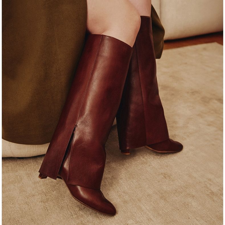 Marco Shoes Botas Anchas Cleo marrón 2