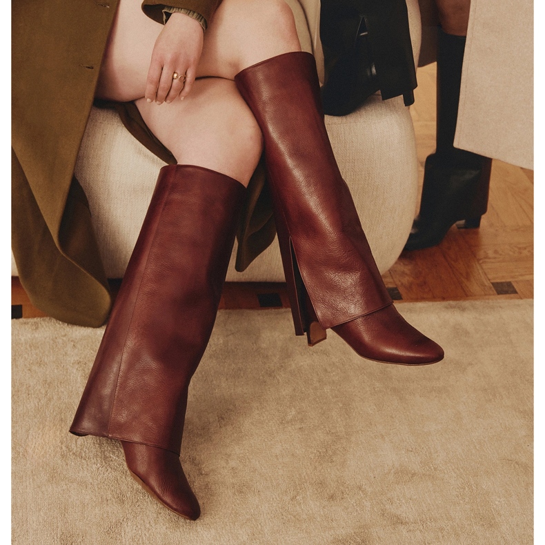 Marco Shoes Botas Anchas Cleo marrón 1