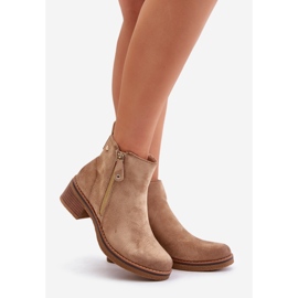 Botas ante poste bajo Beige Laurisa 1