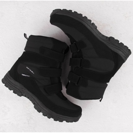 Botas de nieve oversize impermeables para hombre, negras American Club SN45 negro 3