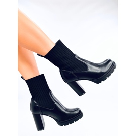 Botines tacón Fairsy Negro 5