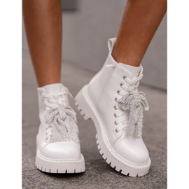 Botas Mujer Con Lazo Blanco Ocenttia 2