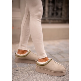 Botas de nieve con plataforma para mujer aisladas con pelo, verde, Remenia 2 Botas de nieve con plataforma para mujer aisladas con pelo, verde, Remenia 2