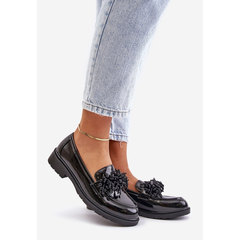 Mocasines Mujer Charol S.Barski HY369A Negro 1
