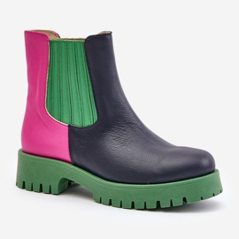 Lewski Shoes Botas Planas Slip-On Mujer Piel Lewski 3611 Multicolor azul 5