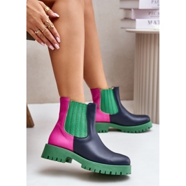Lewski Shoes Botas Planas Slip-On Mujer Piel Lewski 3611 Multicolor azul 10