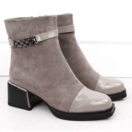 Botines D&amp;A S.Barski con tacón decorativo Premium Collection W MR880-018 OLI269C 2