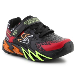 Skechers S-Lights Flex-Glow Bolt zapatos 400138L-BKRD negro 1
