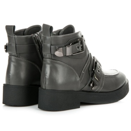 Vices Botas con hebillas gris 6