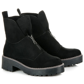 Vices Botas abrochadas con cremallera negro 6