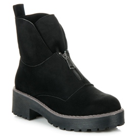 Vices Botas abrochadas con cremallera negro 3