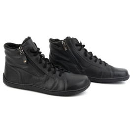 Olivier Zapatos mujer minimalistas descalzos piel invierno 1261 negro 2