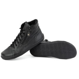 Olivier Zapatos mujer minimalistas descalzos piel invierno 1261 negro 3
